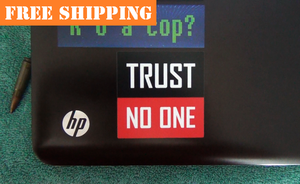 "TRUST NO ONE" Sticker