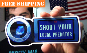 "SHOOT YOUR LOCAL PREDATOR" Sticker