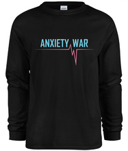 Load image into Gallery viewer, &quot;ANXIETY WAR&quot; Long Sleeve Shirt - Black